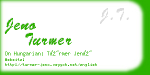 jeno turmer business card